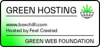 his website runs on green hosting - verified by thegreenwebfoundation.org